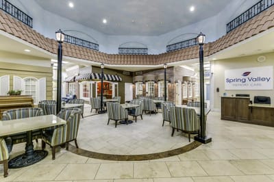Interior of a common area with seating