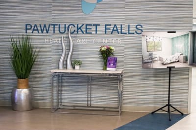 Interior view of Pawtucket Falls Healthcare Center lobby