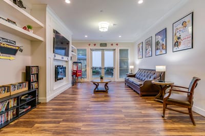Bright common area with a cozy seating arrangement