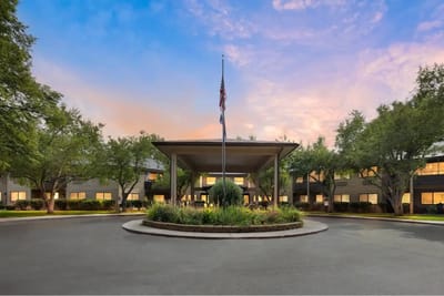 Exterior view of Parkwood Estates facility entrance