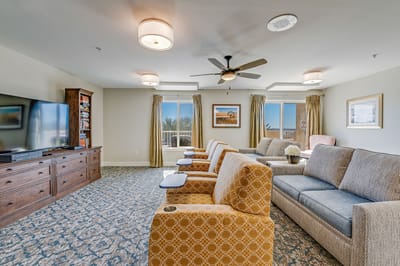 Shared living room with comfortable seating