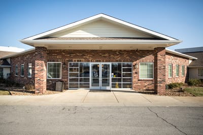 Exterior view of the Lexington Park building.