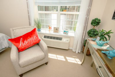 Cozy personal space with decorative elements.