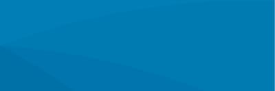 Solid blue background with curves.