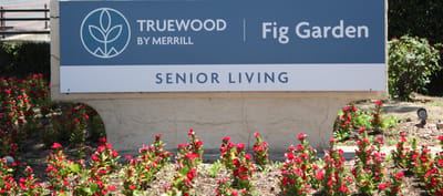 Facility sign for Truewood by Merrill, Fig Garden