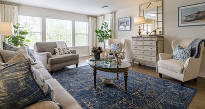 Bright and inviting common area with comfortable seating