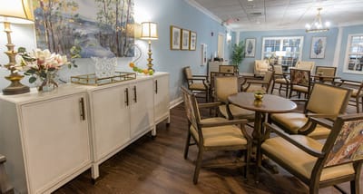 Interior common area with seating and decor