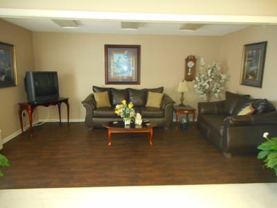 Interior common area with seating and decor