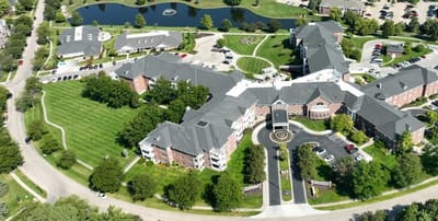 Aerial view of Yankee Hill Village facility