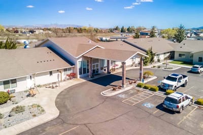 Aerial view of Emerald City Senior Living facility