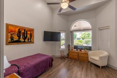 Cozy private resident room with a view