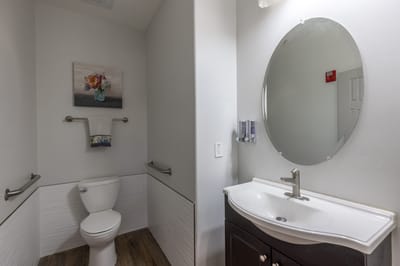 Clean and modern bathroom setup