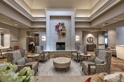 Interior view of a comfortable lounge area