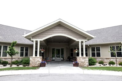 Front entrance of Home Again Assisted Living facility