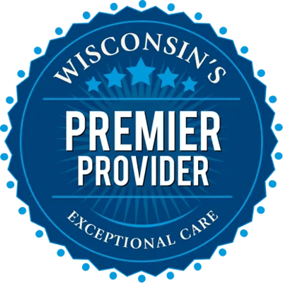 Award badge for exceptional care in Wisconsin
