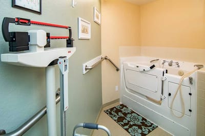 Interior image of a therapeutic bathing area