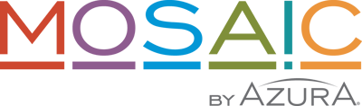 Colorful logo with abstract shapes