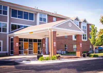 Exterior view of Martin Creek Place entrance