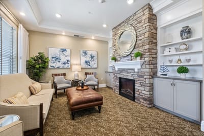 Cozy common area with seating and decor