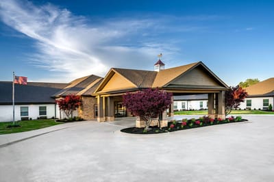 Exterior view of Shiloh Health and Rehab facility