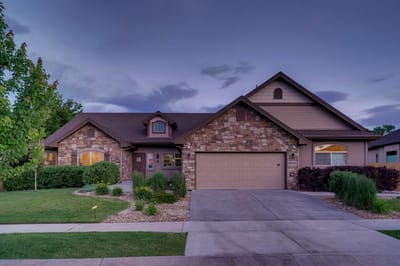 Exterior view of a residential-style assisted living home