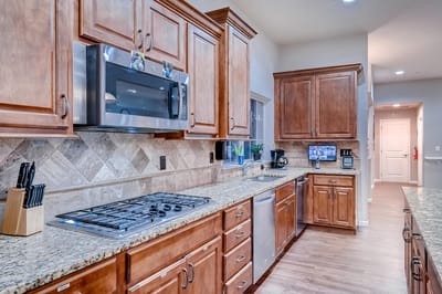 Well-equipped kitchen in an assisted living facility