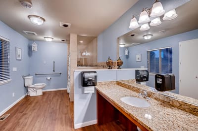 Clean and modern bathroom interior