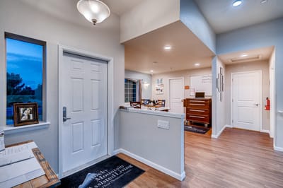 Interior hallway of Rocky Mountain Assisted Living facility