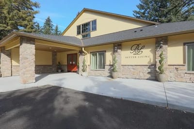 Exterior view of Better Living assisted living facility