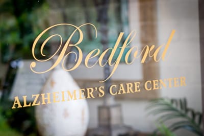 Sign for Bedford Alzheimer's Care Center