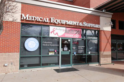 Exterior view of a medical supply store