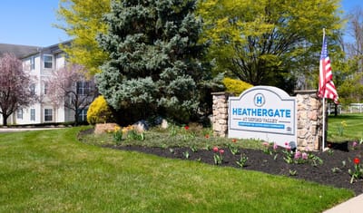 Exterior view of Heathergate at Oxford Valley with landscaping