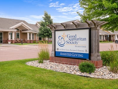 Sign outside the Good Samaritan Society - Prairie Creek facility