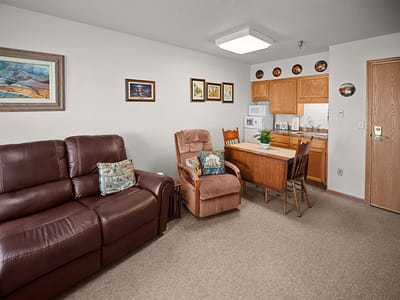 Cozy and inviting living space with furniture and decor
