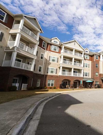 Exterior view of Harmony at Five Forks residence building