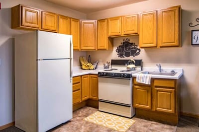 Well-equipped kitchen in a residential unit