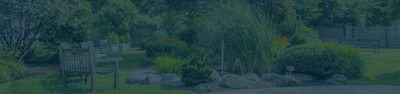 Well-maintained garden area with seating