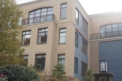Exterior view of a senior living facility building