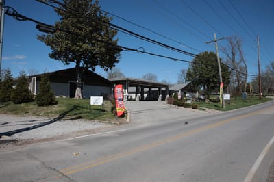 Exterior view of Creekside facility with entrance