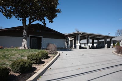 Exterior view of the Creekside facility entrance