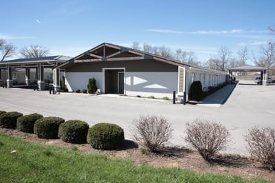 Exterior view of a senior living facility