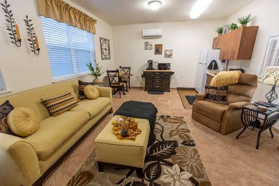 Cozy living room with furnishings and decor