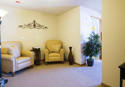 A cozy lounge area with comfortable chairs
