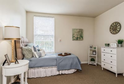 Cozy private resident room with decor