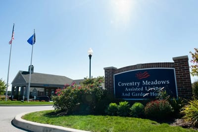 Exterior view of Coventry Meadows Assisted Living