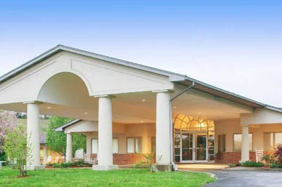 Exterior view of the Edmonson Center entrance