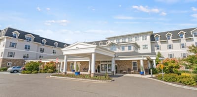 Exterior view of Homestead at Hamilton entrance