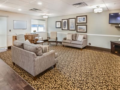 Interior common area with seating arrangement