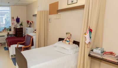 Interior of a resident room with personal decor