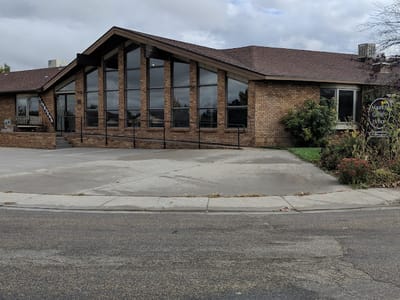 Exterior view of Maurice Griffith Manor showing entrance